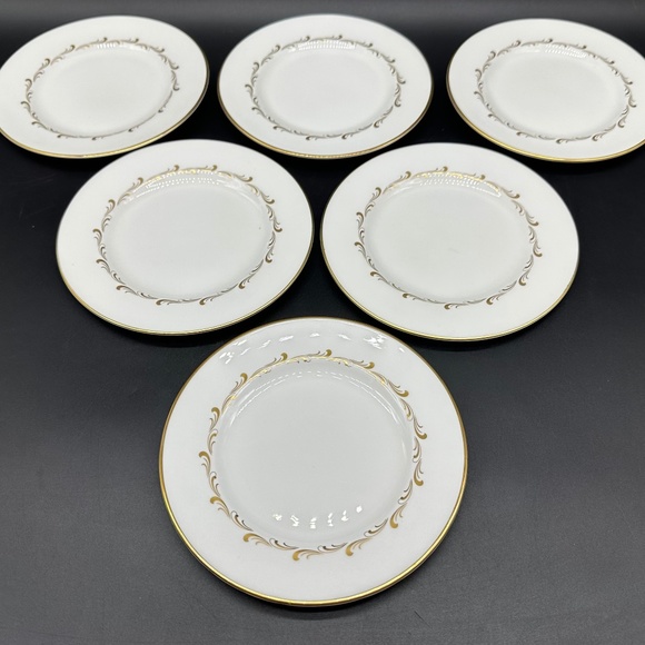 Royal Doulton Rondo 6 1/2" Bread Butter Plates(Set of 6) Bone China England - Picture 1 of 5